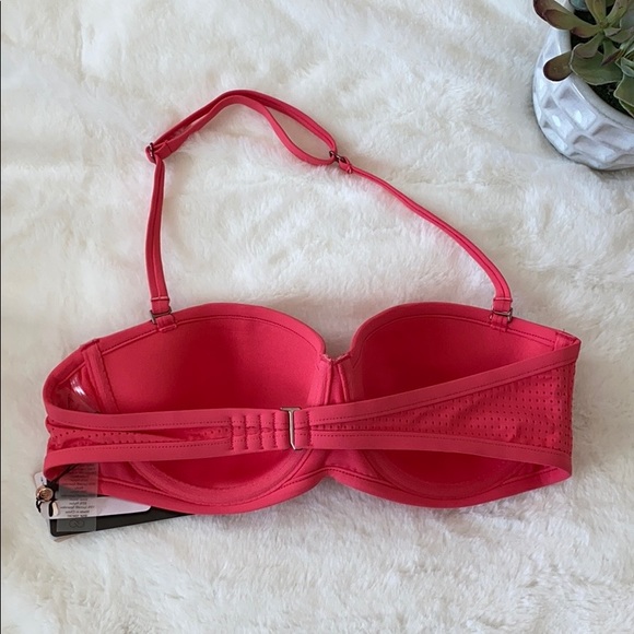 Calia Carrie Underwood Bandeau Swim top rouge red - Picture 6 of 11